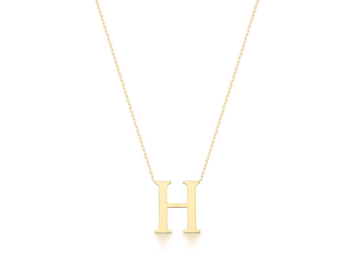 Colar Inicial Laser Banho de Ouro 18k.